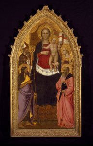 Madonna col Bambino in trono con i santi Zenobio, Giovanni Battista, Reparata e Giovanni Evangelista da Nardo di Cione