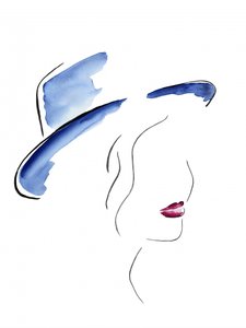 Cappello blu da donna chic da Natalie Bruns