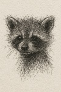 Un cucciolo di procione curioso da Natalie Bruns