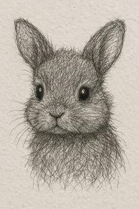Disegno di un grazioso coniglietto da Natalie Bruns