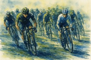 Gara ciclistica dinamica da Natalie Bruns
