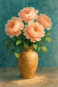 Elegante bouquet di peonie da Natalie Bruns