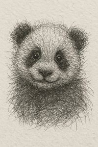 Cucciolo di panda soffice da Natalie Bruns