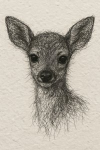 Ritratto di un dolce cerbiatto da Natalie Bruns