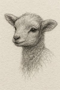 Disegno di un agnellino da Natalie Bruns