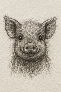Il piccolo maialino felice da Natalie Bruns