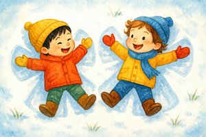 Angeli di neve felici da Natalie Bruns