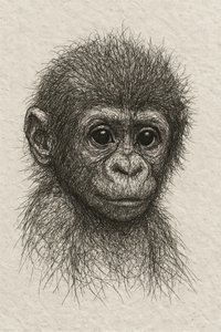 Cucciolo di scimpanzé innocente da Natalie Bruns