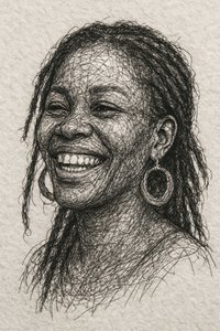 Il sorriso gioioso dei dreadlocks da Natalie Bruns