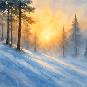 Alba invernale nebbiosa da Natalie Bruns
