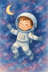 Il ragazzino astronauta sorridente da Natalie Bruns