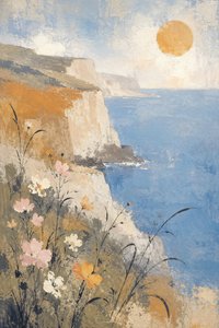 Fiori soleggiati della costa