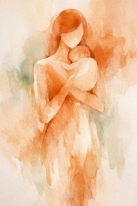 Tenero abbraccio materno