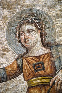 Mosaico romano nella villa Casa di Aion