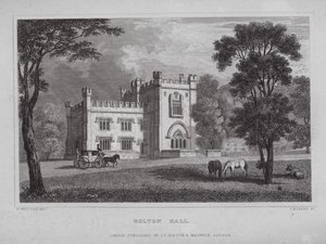 Bolton Hall da Nathaniel (after) Whittock