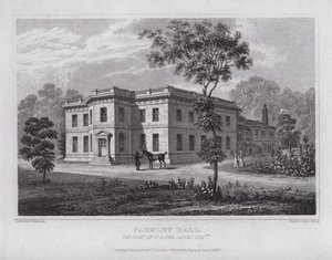 Farnley Hall, la residenza di Walter Fawks da Nathaniel (after) Whittock