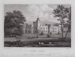 Castello di Hornby (incisione) da Nathaniel (after) Whittock