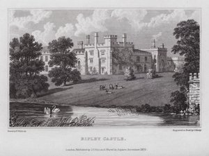 Castello di Ripley da Nathaniel (after) Whittock
