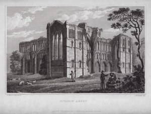 Abbazia di Rievaulx da Nathaniel (after) Whittock