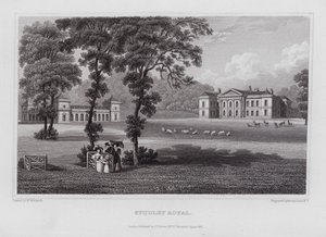 Studley Royal da Nathaniel (after) Whittock