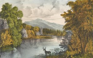 Lago Moosehead, Maine da Currier and Ives