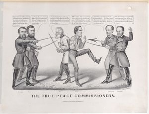 I veri commissari di pace, 1865 da Currier and Ives