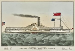 Buffalo e Chicago Steam Packet da Nathaniel Currier