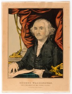 George Washington, primo presidente degli Stati Uniti. da Nathaniel Currier