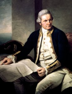 James Cook, esploratore inglese, navigatore e idrografo, 1775-1776 da Nathaniel Dance Holland