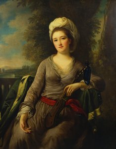 Ritratto di una signora, ritenuta Mrs Wells da Nathaniel Dance Holland