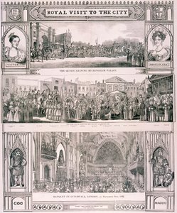 Visita della Regina Vittoria alla Città di Londra, 1837