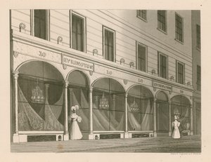Vetrina per Messrs Everington, magazzino di scialli indiani, 10 Ludgate Street, Londra