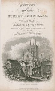 Chiesa di San Salvatore, Southwark, Surrey da Nathaniel Whittock