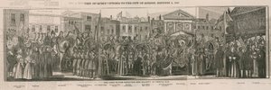 Il sindaco riceve Sua Maestà a Temple Bar da Nathaniel Whittock