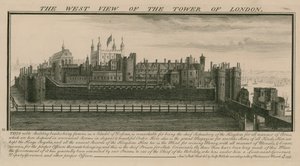 La vista occidentale della Torre di Londra