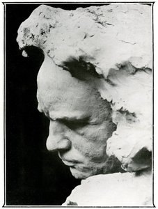 Profilo di Ludwig van Beethoven (1770-1827), dettaglio di un busto in bronzo