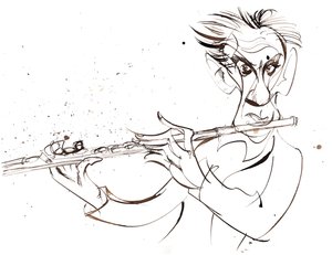 Marcel Moyse, 2022 (inchiostro)