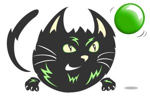 Zap Cat - caricatura da Neale Osborne
