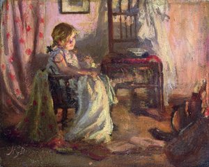 Accanto al caminetto da Nellie Gertrude Dixon