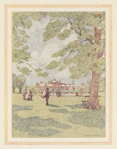 Palazzo di Kensington dai giardini da Nelson Dawson