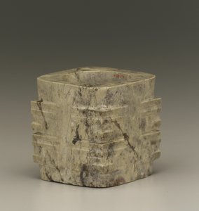 Tubo corto (cong) regione del Lago Tai, cultura Liangzhu, 3300-2250 a.C.