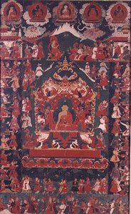 Buddha che inaugura la pratica di ricevere elemosine, da 
