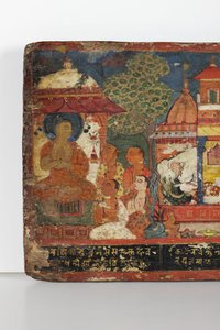 (dettaglio) da una copertina di manoscritto buddhista