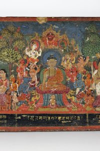 (dettaglio) da una copertina di manoscritto buddhista