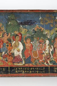 (dettaglio) da una copertina di manoscritto buddhista
