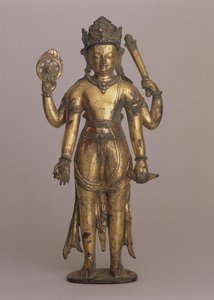 Statuetta del dio indù Vishnu, c.1200 da Nepalese School