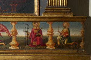 (dettaglio) Incoronazione della Vergine da Neri di Bicci