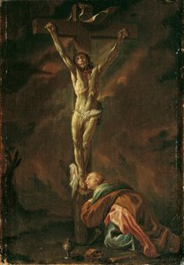 Cristo sulla croce con Maria Maddalena