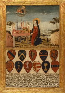 La Vergine Maria affida la città di Siena a Gesù