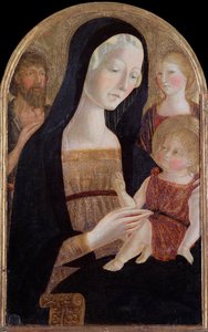 Vergine con bambino e santi Giovanni Battista e Maria Maddalena da Neroccio di  Landi